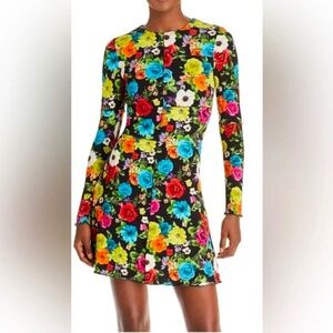 ALICE + OLIVIA Floral Print Mini Dress